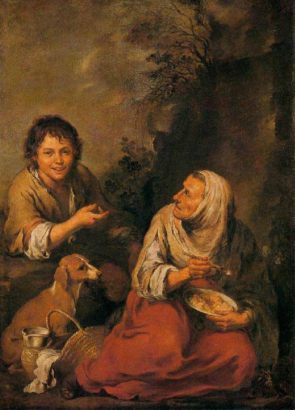 Bartolome Esteban Murillo Old Woman and Boy